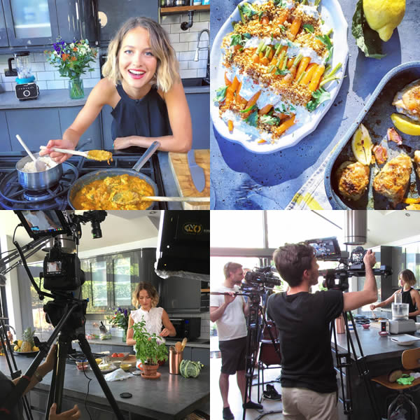 Tess Ward on location